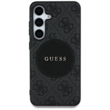 Guess 4G Round Patch Classic Logo MagSafe-hylster til Samsung Galaxy S25 Plus sort