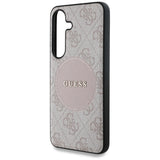 Guess 4G Round Patch Classic Logo MagSafe Case til Samsung Galaxy S25 Plus Pink