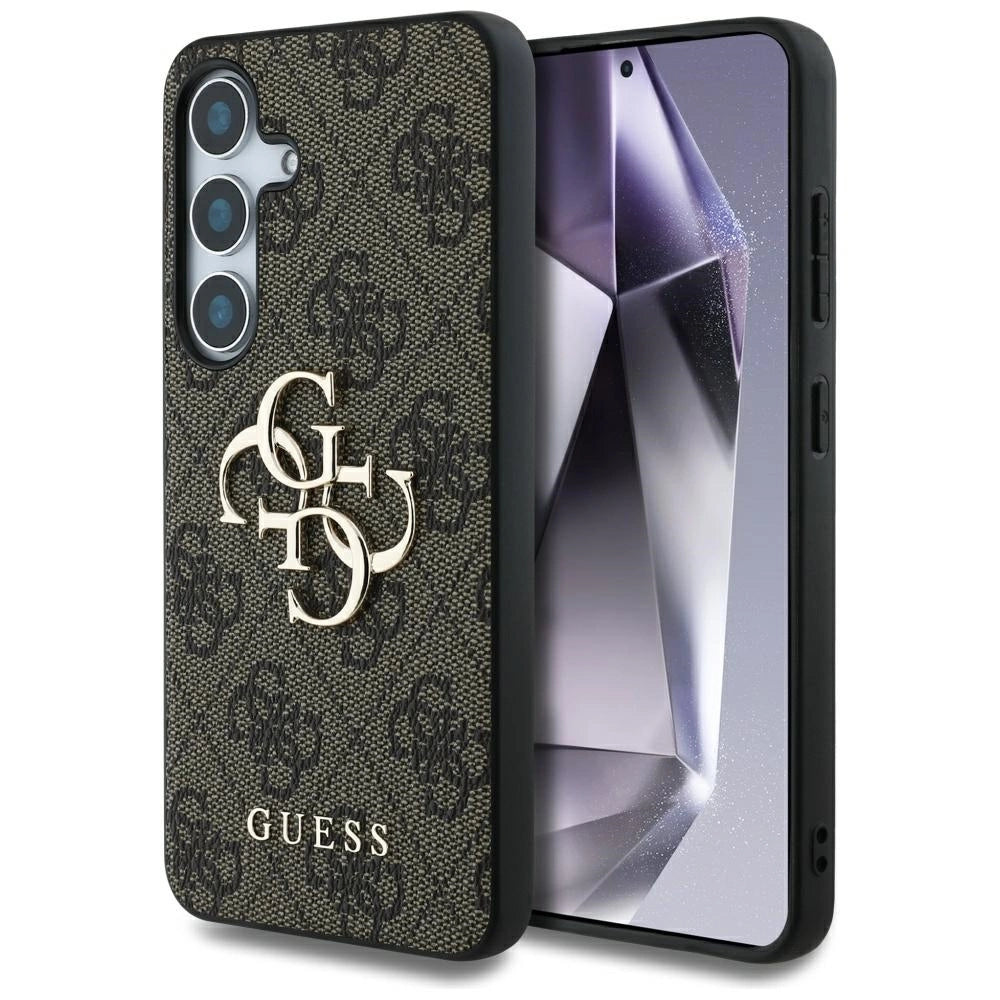 Guess Big 4G Logo Classic Logo Case til Samsung Galaxy S25 Brunt