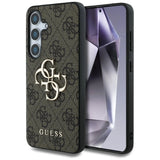 Guess Big 4G Logo Classic Logo Case til Samsung Galaxy S25 Brunt