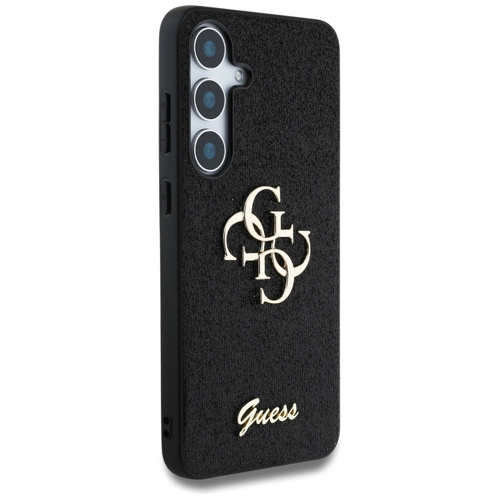 Guess Fixed Glitter Big 4G Metal Logo sag til Samsung Galaxy S25 sort