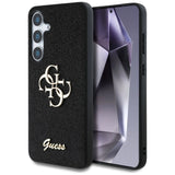 Guess Fixed Glitter Big 4G Metal Logo case til Samsung Galaxy S25 Plus sort