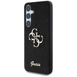 Guess Fixed Glitter Big 4G Metal Logo case til Samsung Galaxy S25 Plus sort