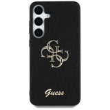 Guess Fixed Glitter Big 4G Metal Logo case til Samsung Galaxy S25 Plus sort