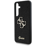 Guess Fixed Glitter Big 4G Metal Logo case til Samsung Galaxy S25 Plus sort