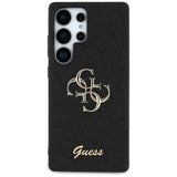 Guess Fixed Glitter Big 4G Metal Logo case til Samsung Galaxy S25 Ultra sort