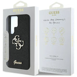 Guess Fixed Glitter Big 4G Metal Logo case til Samsung Galaxy S25 Ultra sort