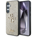 Guess Fixed Glitter Big 4G Metal Logo sag til Samsung Galaxy S25 guld