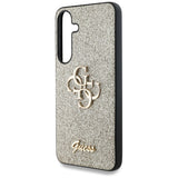 Guess Fixed Glitter Big 4G Metal Logo sag til Samsung Galaxy S25 guld