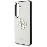 Guess Grained Big 4G Logo Small Classic Logo case til Samsung Galaxy S25 beige