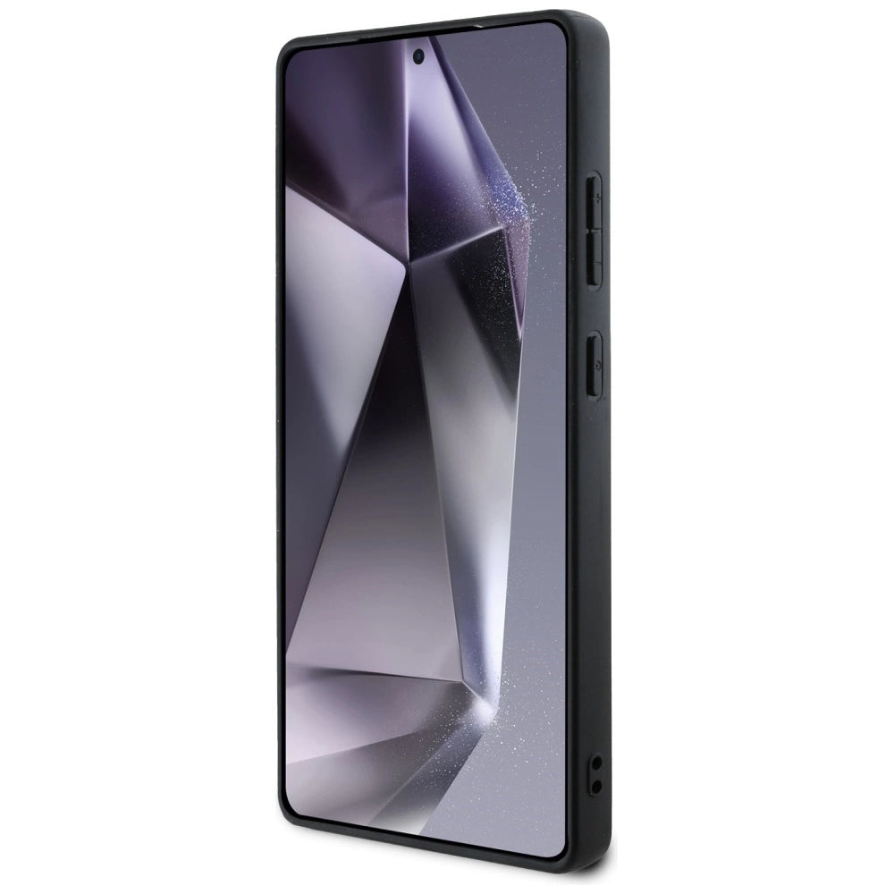 Guess Grained Big 4G Logo Small Classic Logo Case til Samsung Galaxy S25 Ultra pink