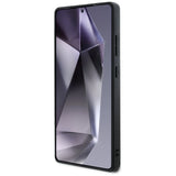 Guess Grained Big 4G Logo Small Classic Logo Case til Samsung Galaxy S25 Ultra pink