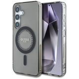 Guess Rhinestones Printed Classic Logo MagSafe Samsung Galaxy S25 case sort