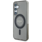 Guess Rhinestones Printed Classic Logo MagSafe Samsung Galaxy S25 case sort