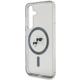 Karl Lagerfeld Button Karl & Choupette Heads Printed Logo MagSafe Samsung Galaxy S25 case black