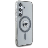 Case Karl Lagerfeld Button Karl Head Printed Logo MagSafe Samsung Galaxy S25 black