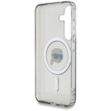Case Karl Lagerfeld Button Karl Head Printed Logo MagSafe Samsung Galaxy S25 black