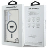 Case Karl Lagerfeld Button Karl Head Printed Logo MagSafe Samsung Galaxy S25 black