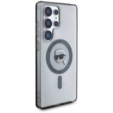Case Karl Lagerfeld Button Karl Head Printed Logo MagSafe Samsung Galaxy S25 Ultra black