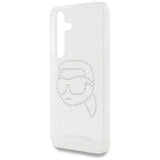 Case Karl Lagerfeld Rhinestones Karl Head Logo Samsung Galaxy S25 transparent