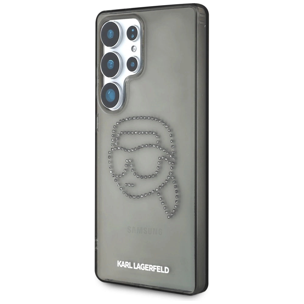 Case Karl Lagerfeld Rhinestones Karl Head Logo Samsung Galaxy S25 Ultra black