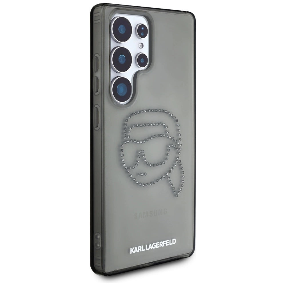 Case Karl Lagerfeld Rhinestones Karl Head Logo Samsung Galaxy S25 Ultra black
