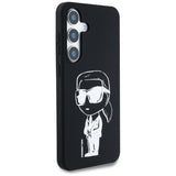 Case Karl Lagerfeld Silicone Graffiti Ikonik Printed Logo MagSafe Samsung Galaxy S25 black