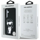 Case Karl Lagerfeld Silicone Graffiti Ikonik Printed Logo MagSafe Samsung Galaxy S25 black