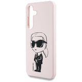 Case Karl Lagerfeld Silicone Graffiti Ikonik Printed Logo MagSafe Samsung Galaxy S25 pink