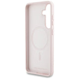 Case Karl Lagerfeld Silicone Graffiti Ikonik Printed Logo MagSafe Samsung Galaxy S25 pink