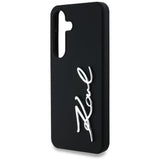 Case Karl Lagerfeld Silicone Metal Signature Logo Samsung Galaxy S25 black