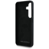 Case Karl Lagerfeld Silicone Metal Signature Logo Samsung Galaxy S25 black