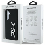 Case Karl Lagerfeld Silicone Metal Signature Logo Samsung Galaxy S25 black