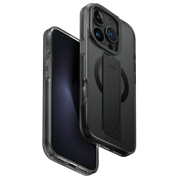 Uniq Heldro Max iPhone 16 Pro 6.3" Magclick opladning Case Black/Vapour Smoke
