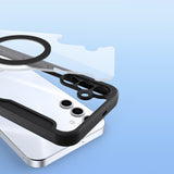 Dux Ducis Skin X Pro æske til Samsung Galaxy S25 med MagSafe og tegnebog - sort