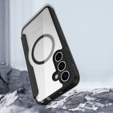 Dux Ducis Skin X Pro æske til Samsung Galaxy S25 med MagSafe og tegnebog - sort