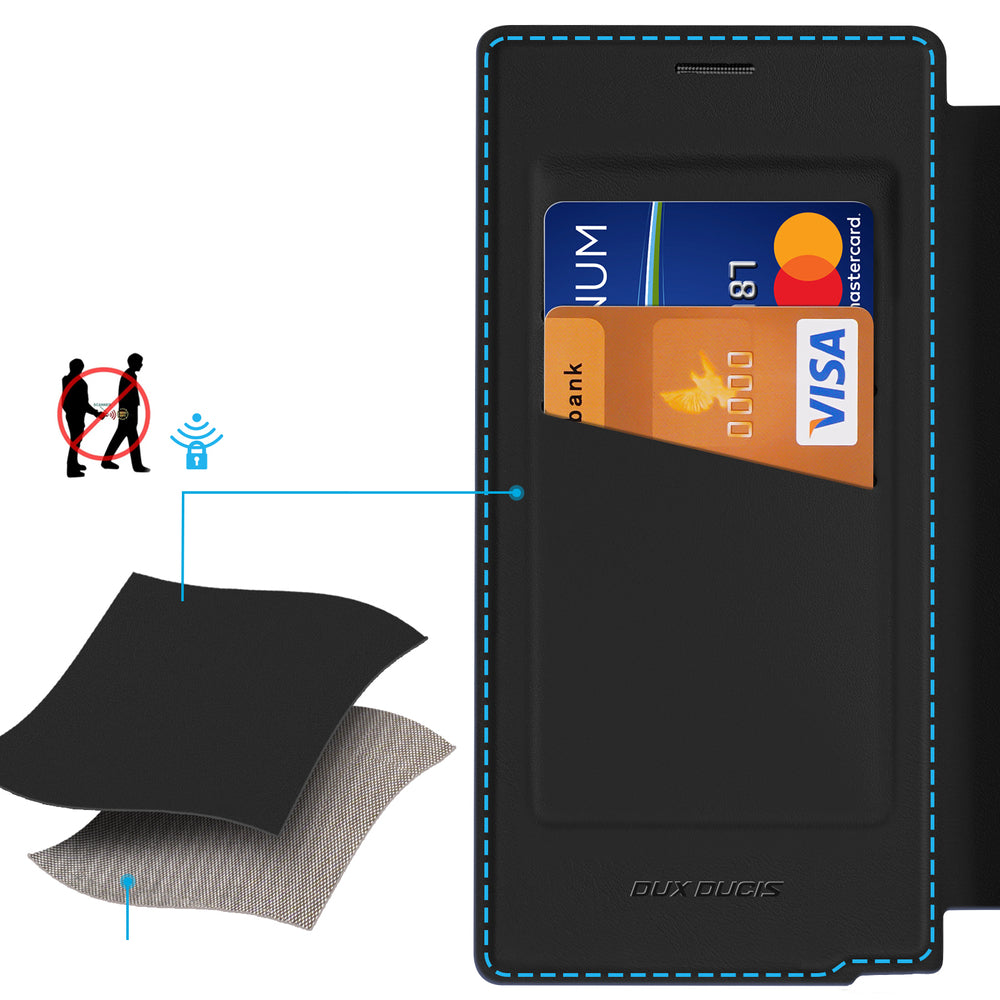 Dux Ducis Skin X Pro Case til Samsung Galaxy S25 Ultra med MagSafe og Wallet - sort