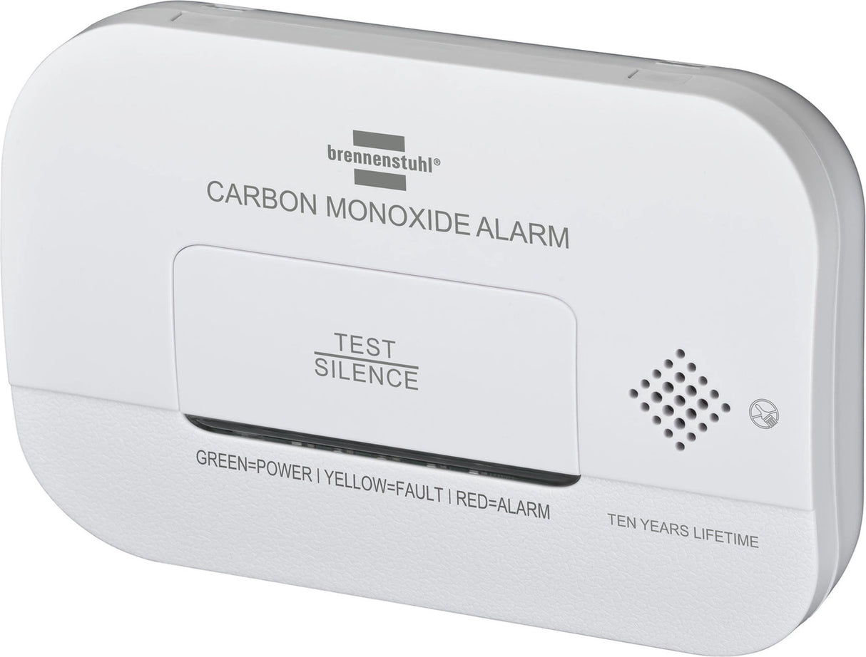 Brennenstuhl CM A 3030 carbonmonoxid- og gassensor med alarmsignal og LED-skærm - hvid