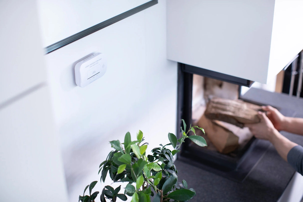 Brennenstuhl CM A 3030 carbonmonoxid- og gassensor med alarmsignal og LED-skærm - hvid