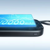 Joyroom JR-PBF18 22.5W 10000mAh Powerbank med indbygget Lightning-kabel + USB-C-kabel 0,25 cm - sort