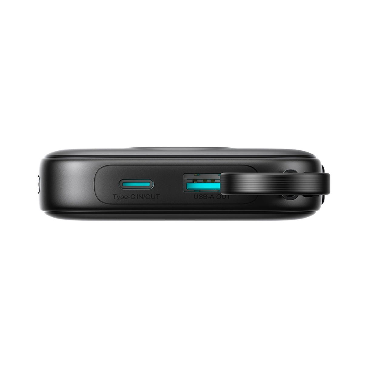 Joyroom JR-PBF18 22.5W 10000mAh Powerbank med indbygget Lightning-kabel + USB-C-kabel 0,25 cm - sort