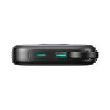 Joyroom JR-PBF18 22.5W 10000mAh Powerbank med indbygget Lightning-kabel + USB-C-kabel 0,25 cm - sort