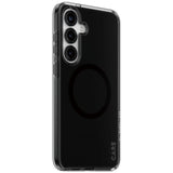 CARE af PanzerGlass Flagship Urban Combat Black QI Case til Samsung Galaxy S25+ - Halvt gennemsigtig røg