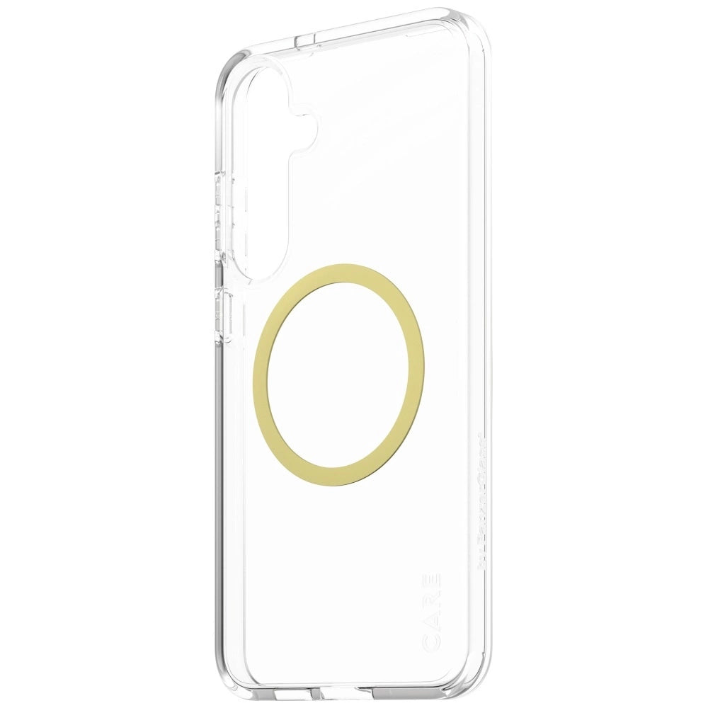 CARE af PanzerGlass Flagship Urban Combat Chardonnay QI Case til Samsung Galaxy S25+ - Gennemsigtig