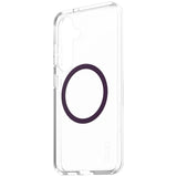 CARE af PanzerGlass Flagship Urban Combat Purple QI Case til Samsung Galaxy S25 - Transparent