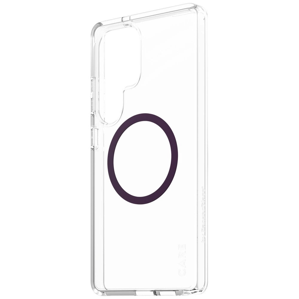 CARE af PanzerGlass Flagship Urban Combat Purple QI Case til Samsung Galaxy S25 Ultra - Transparent