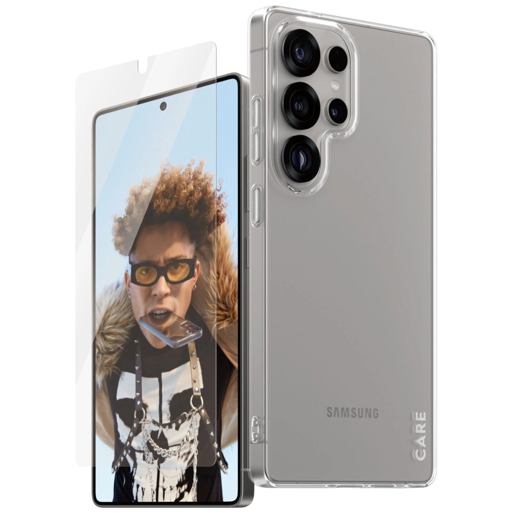 CARE af PanzerGlass Fashion 2in1 Case+Glass beskyttelse sæt til Samsung Galaxy S25 Ultra