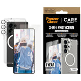 CARE af PanzerGlass Flagship 3in1 Case + Glass + Lens Protective Kit til Samsung Galaxy S25 Ultra