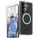 CARE af PanzerGlass Flagship 3in1 Case + Glass + Lens Protective Kit til Samsung Galaxy S25 Ultra