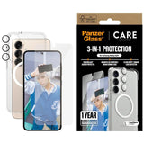 CARE af PanzerGlass Flagship 3in1 Case + Glass + Lens Protective Kit til Samsung Galaxy S25+